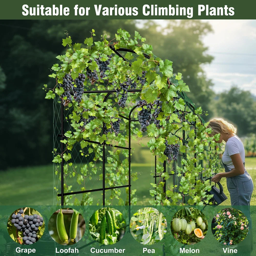 Tall U-Shaped Garden Plant Trellis