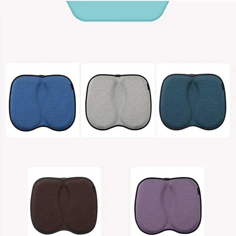 Teal and black decorbites 3d honeycomb silica gel seat cushion with contoured memory foam for ergonomic office chair support