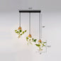 Teardrop Nordic Hydroponic Pendant Lamp - Clear Glass & Black