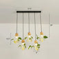 Teardrop Nordic Hydroponic Pendant Lamp - Clear Glass & Black