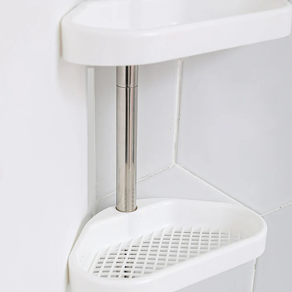 Telescopic Shower Rack Organizer - Rust-Proof Stainless Steel - 4 Tier