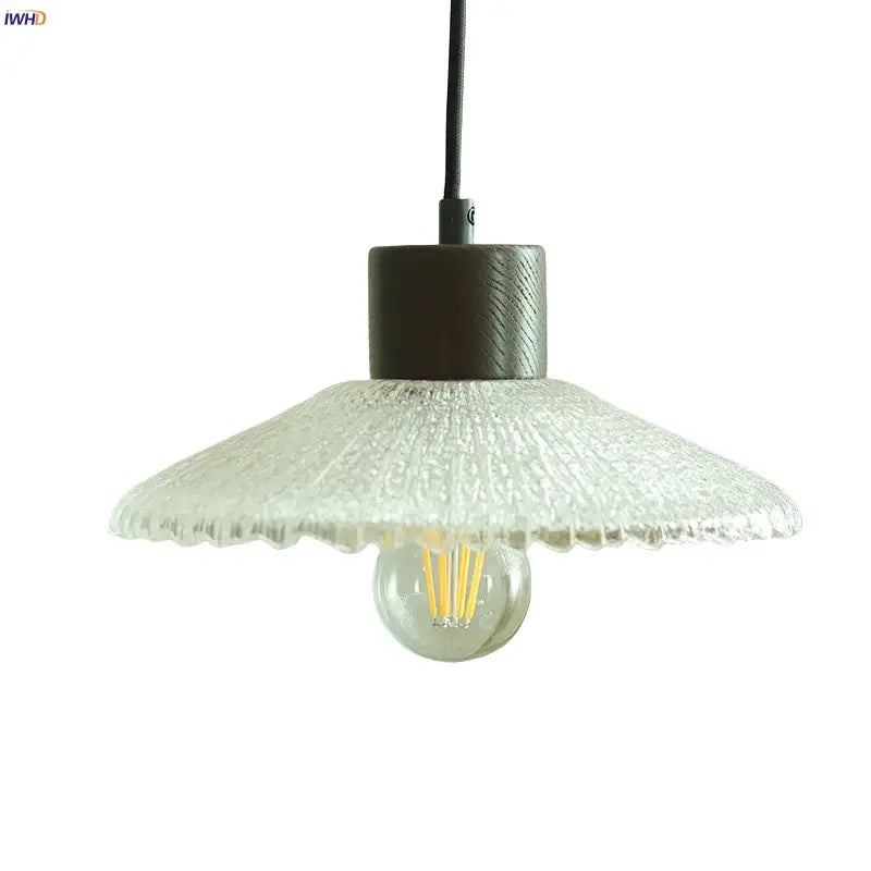 Textured frosted clear glass led pendant light with dark metal fixture for kitchen decorbites clear glass lighting