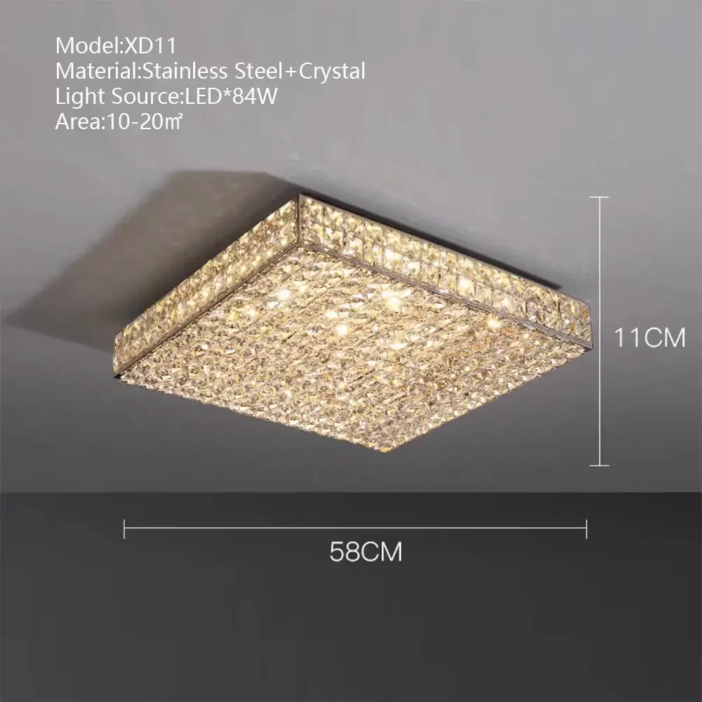 Textured gold crystal led rectangle chandelier with sparkling decorbites crystal led design and stainless steel frame for dining room decor