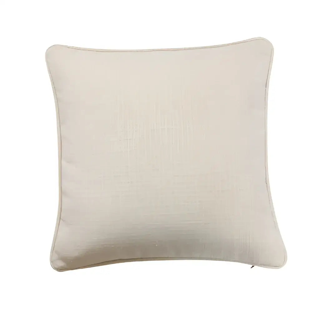 Beige linen throw pillow cover with subtle texture and clean design for living room decorbites cotton linen collection