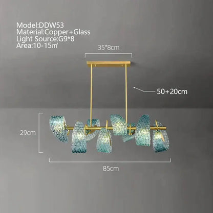 Modern copper and glass wall sconce with textured iridescent blue glass luxury shades for bedroom decorbites blue glass