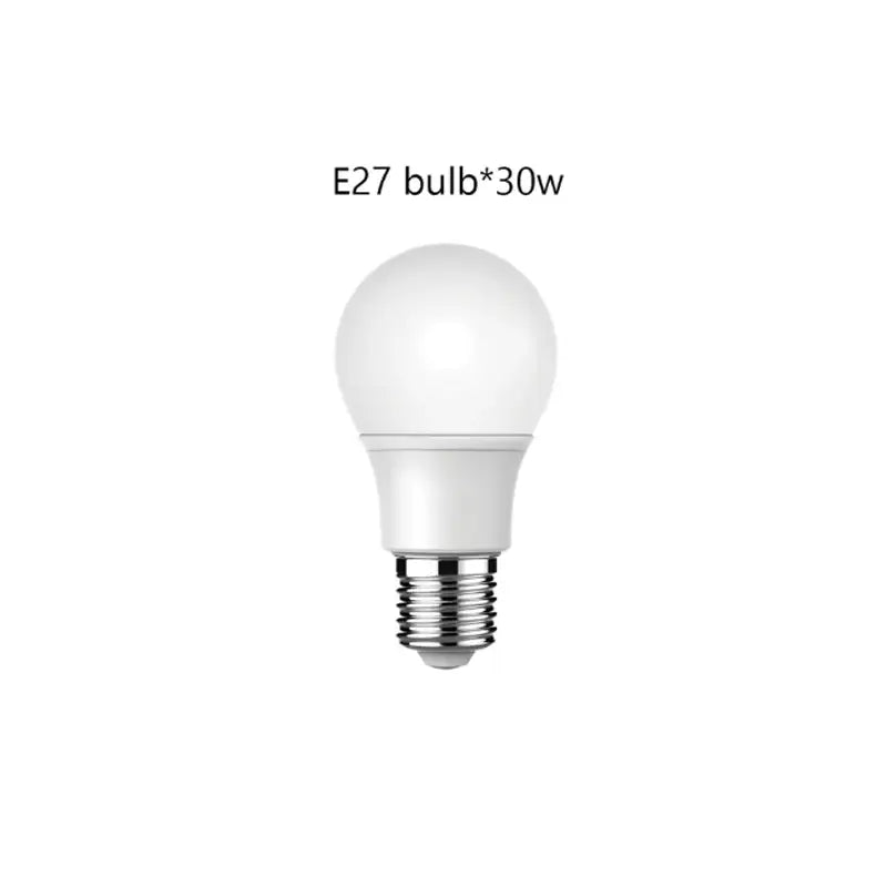 White frosted glass led bulb with metallic e27 base for tiered natural bamboo weaving led pendant lights dining room use
