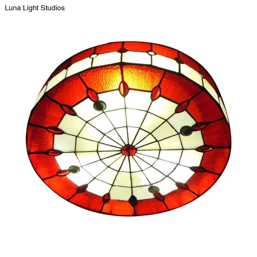 DecorBites™ DecorBites™ Tiffany-style Ceiling Light for Bedroom with Jewel Decoration