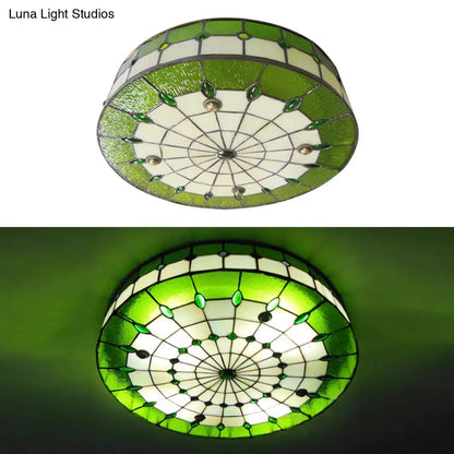 DecorBites™ DecorBites™ Tiffany-style Ceiling Light for Bedroom with Jewel Decoration