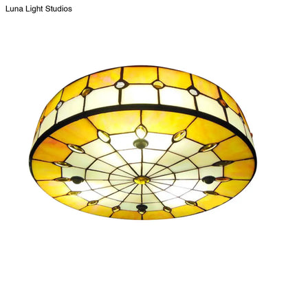 DecorBites™ DecorBites™ Tiffany-style Ceiling Light for Bedroom with Jewel Decoration