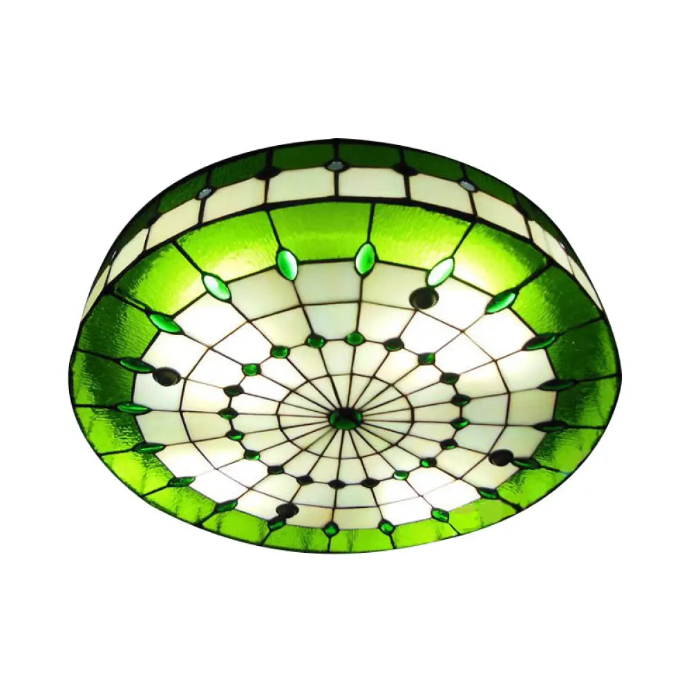 DecorBites™ DecorBites™ Tiffany-style Ceiling Light for Bedroom with Jewel Decoration