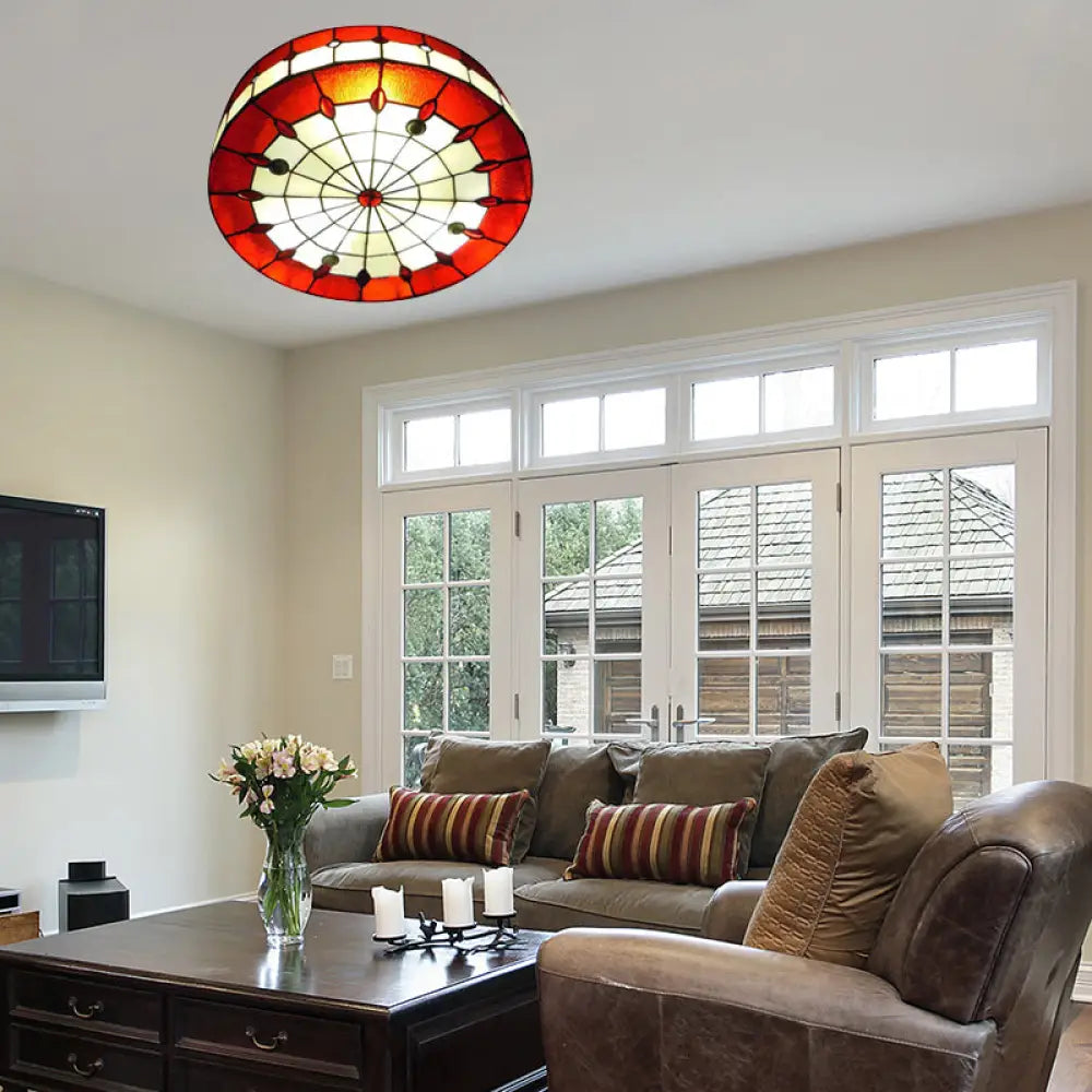 DecorBites™ DecorBites™ Tiffany-style Ceiling Light for Bedroom with Jewel Decoration