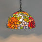 Tiffany-Style Stained Glass Dome Ceiling Pendant Light - 1-Light Hanging Fixture for Restaurants