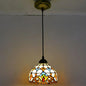 Tiffany-Style Stained Glass Pendant Light: Elegant 1-Light Hanging Lamp for Dining Room