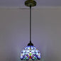 Tiffany-Style Stained Glass Pendant Light: Elegant 1-Light Hanging Lamp for Dining Room