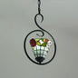 Tiffany Style Yellow and Blue/White Stainless Glass Pendant Light Fixture - Perfect for Balcony