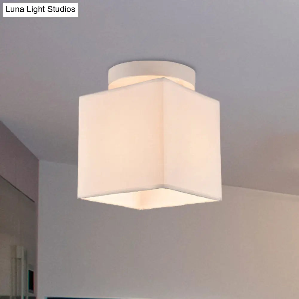 DecorBites™ DecorBites™ Traditional Black/White Flush Ceiling Mount Light Fixture for Corridor
