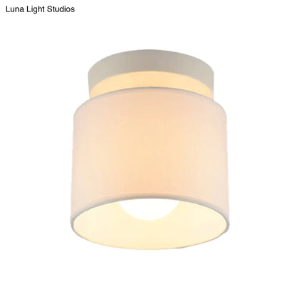 DecorBites™ DecorBites™ Traditional Black/White Flush Ceiling Mount Light Fixture for Corridor