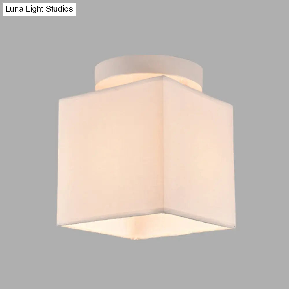 DecorBites™ DecorBites™ Traditional Black/White Flush Ceiling Mount Light Fixture for Corridor