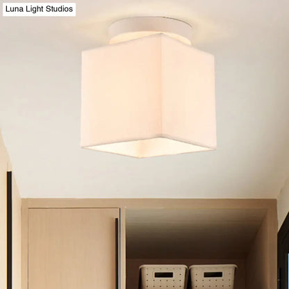 DecorBites™ DecorBites™ Traditional Black/White Flush Ceiling Mount Light Fixture for Corridor