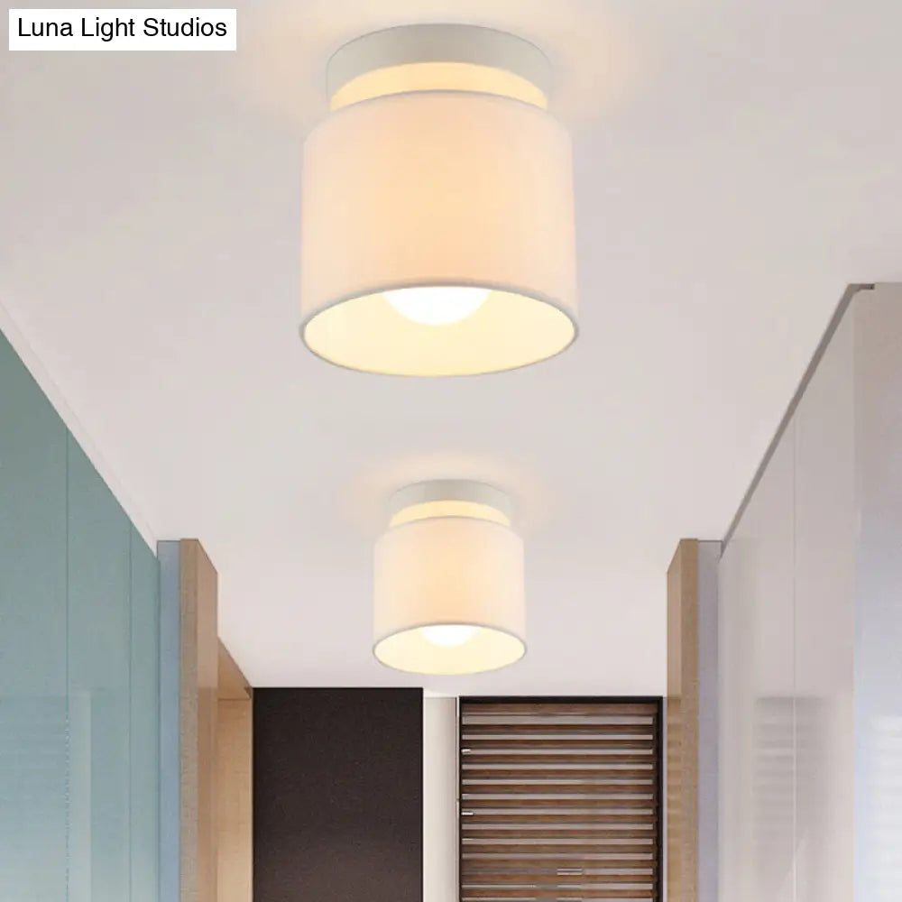 DecorBites™ DecorBites™ Traditional Black/White Flush Ceiling Mount Light Fixture for Corridor