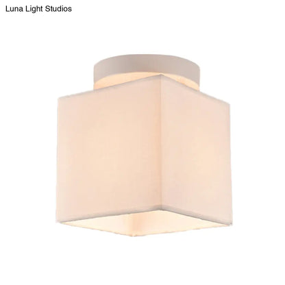 DecorBites™ DecorBites™ Traditional Black/White Flush Ceiling Mount Light Fixture for Corridor