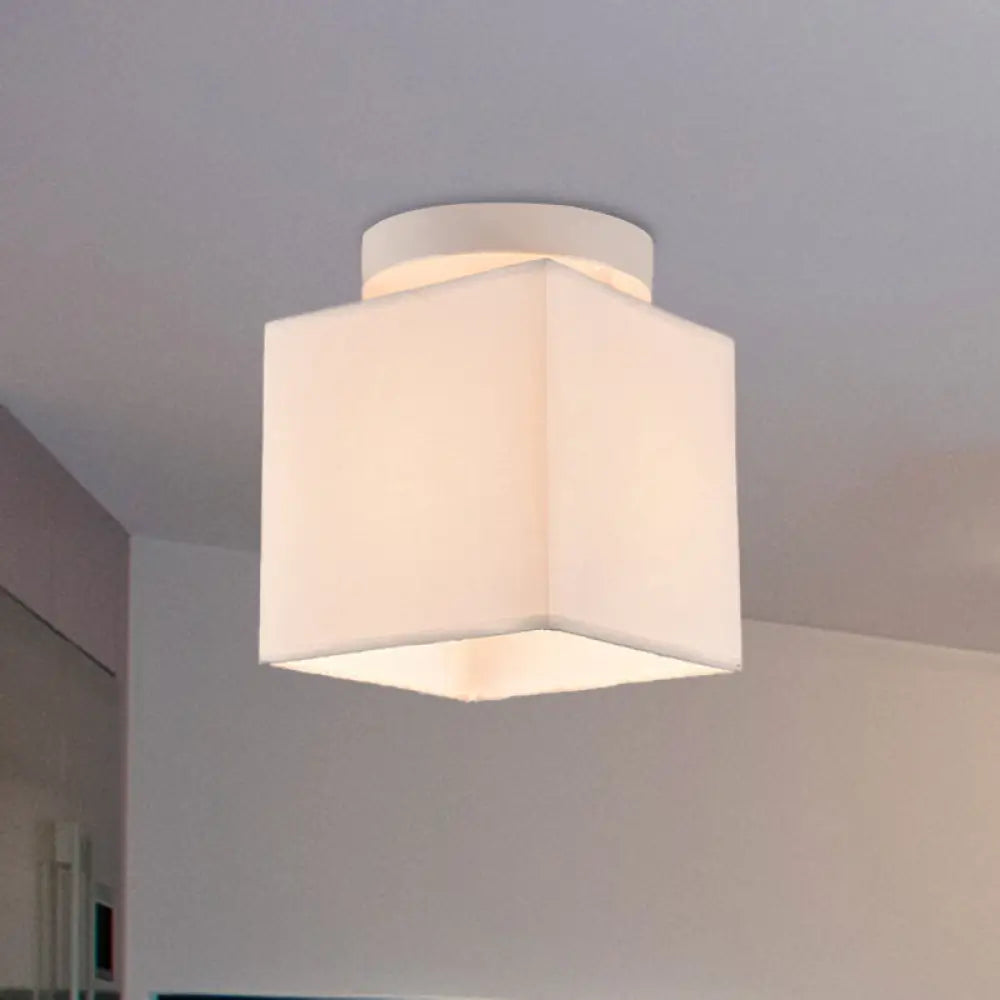 DecorBites™ DecorBites™ Traditional Black/White Flush Ceiling Mount Light Fixture for Corridor