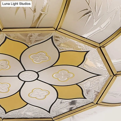 DecorBites™ DecorBites™ Traditional Brass Semi-Flush Bowl Light for Dining Room