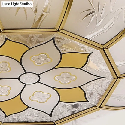 DecorBites™ DecorBites™ Traditional Brass Semi-Flush Bowl Light for Dining Room