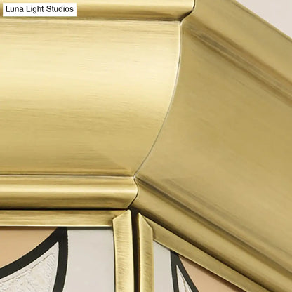 DecorBites™ DecorBites™ Traditional Brass Semi-Flush Bowl Light for Dining Room