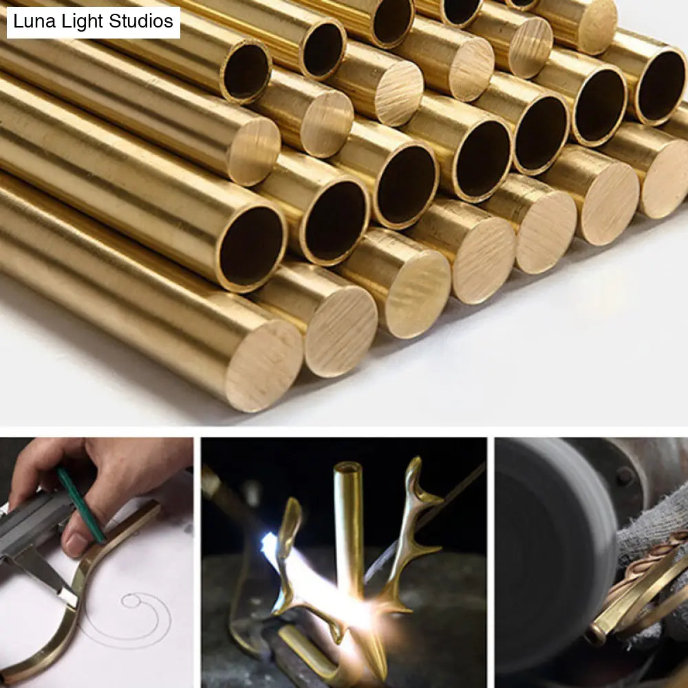 DecorBites™ DecorBites™ Traditional Drum Semi Flush Ceiling Light in Beige Fabric Shade