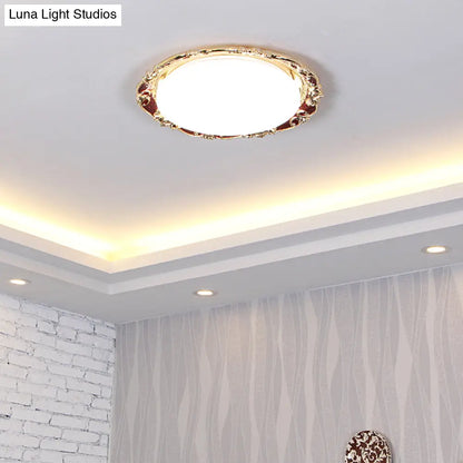 DecorBites™ DecorBites™ Traditional LED Resin Flush Mount Lamp - Flower Bedroom Lighting (Black/Red/Green)