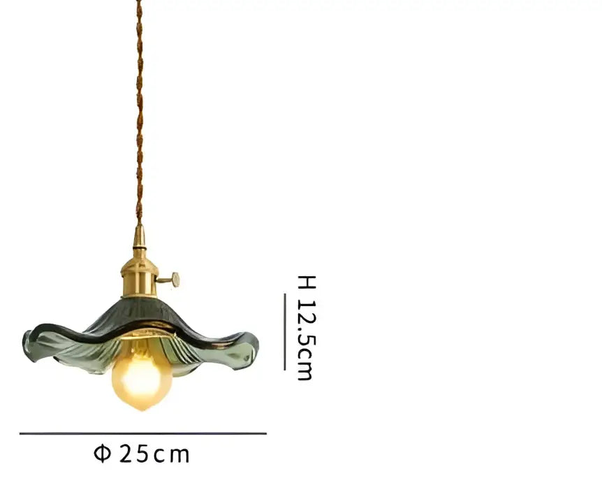 Green glass pendant light with brass finish and exposed bulb complements decorbites blue glass pendant lights for dining room decor