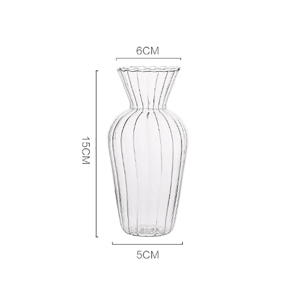 Transparent Nordic Vase for Plants and Flowers