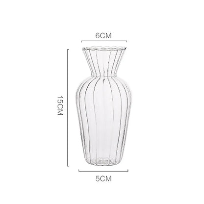 Transparent Nordic Vase for Plants and Flowers - Vase