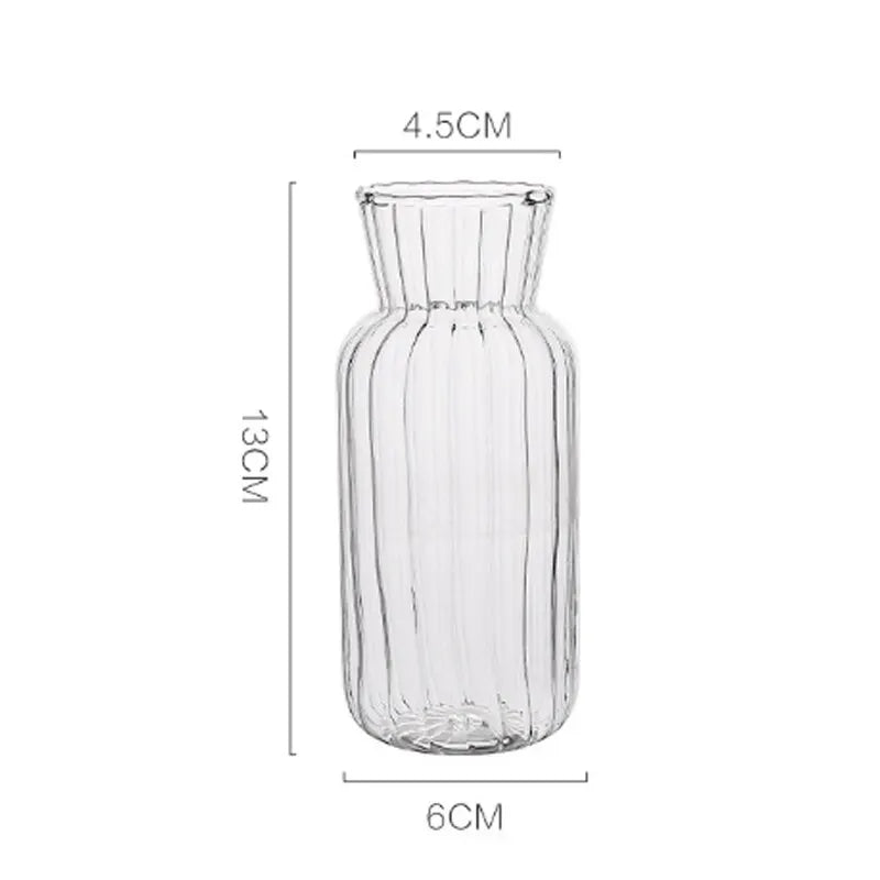 Transparent Nordic Vase for Plants and Flowers