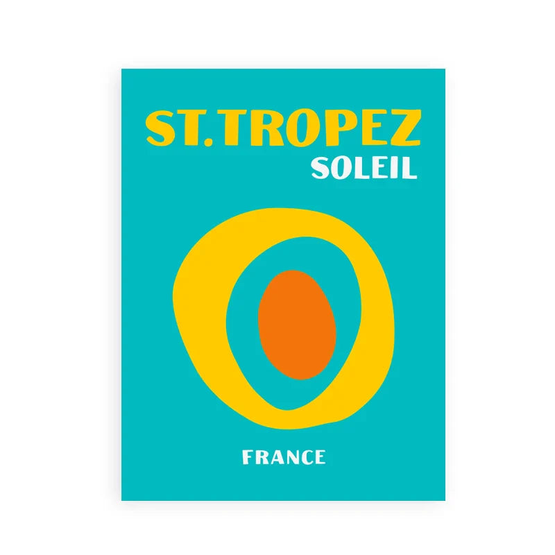 Travel Posters Art Print Set - Beach Vibes - Posters