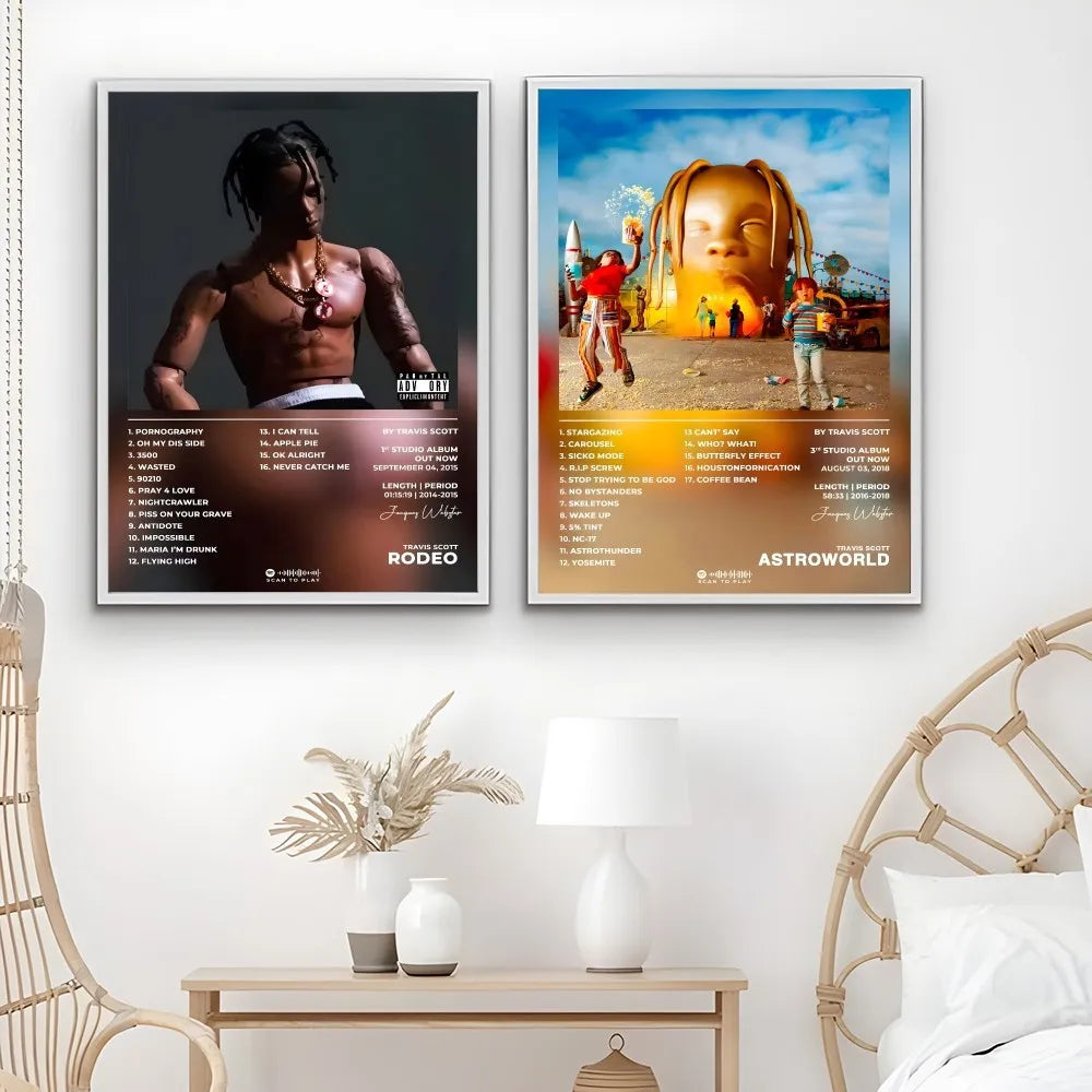 Travis Scott Album Poster - Waterproof Wall Art - Posters