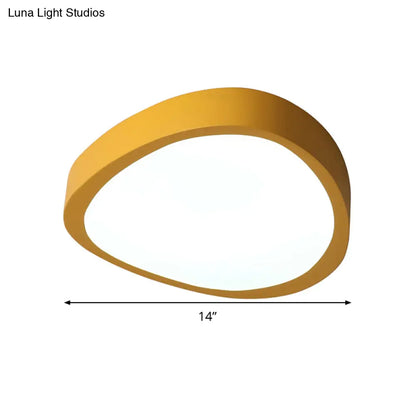 DecorBites™ DecorBites™ Triangle Acrylic Shade LED Flush Mount Ceiling Light in Warm/White, 14"/18"/21.5" Long for Living Rooms