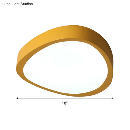 DecorBites™ DecorBites™ Triangle Acrylic Shade LED Flush Mount Ceiling Light in Warm/White, 14"/18"/21.5" Long for Living Rooms