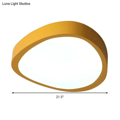 DecorBites™ DecorBites™ Triangle Acrylic Shade LED Flush Mount Ceiling Light in Warm/White, 14"/18"/21.5" Long for Living Rooms