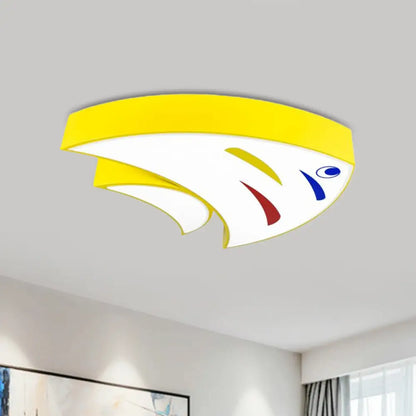 DecorBites™ DecorBites™ Tropical Fish LED Ceiling Light for Kids' Rooms - Red/Yellow/Blue Acrylic Flush Mount Lamp