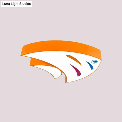 DecorBites™ DecorBites™ Tropical Fish LED Ceiling Light for Kids' Rooms - Red/Yellow/Blue Acrylic Flush Mount Lamp