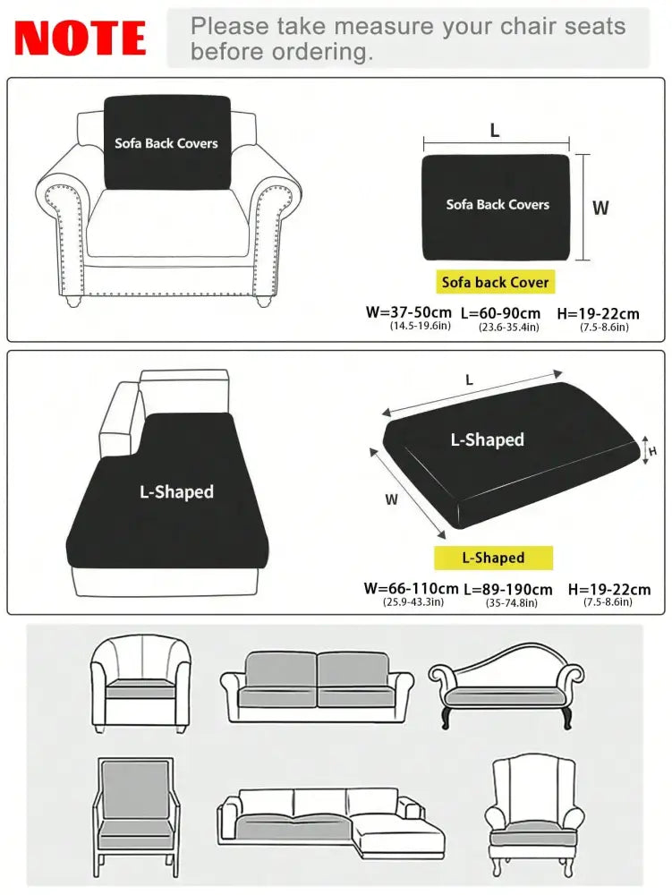 Black sofa back covers made of brushed polyester microfiber in tropical green and cream for standard armchairs and l-shaped sofas