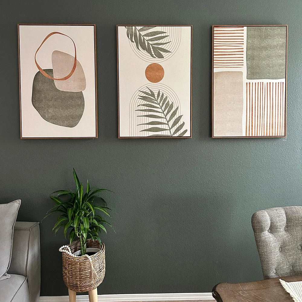 Tropical Leaves Canvas Wall Art Set