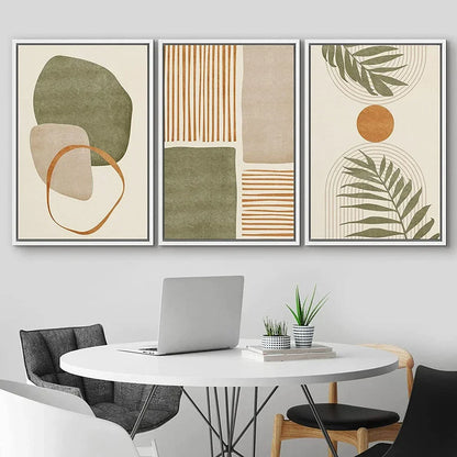Tropical Leaves Canvas Wall Art Set