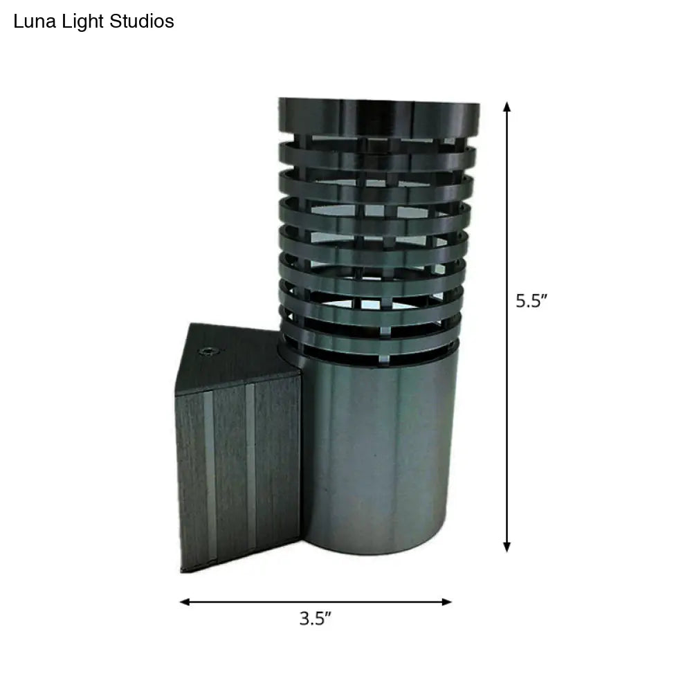 Tubular Aluminum LED Wall Sconce Kit with Chrome Finish - Modern Design for Parties - Vibrant Blue/Yellow/Red Light