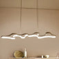 Twist Acrylic LED Ceiling Pendant Lamp: Modern Design, Warm/White Light, Inner/Outer Glow