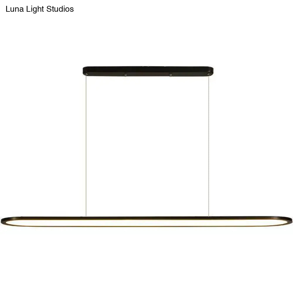 Ulta-thin LED Island Lamp with Acrylic Shade - Minimalistic Lighting Solution