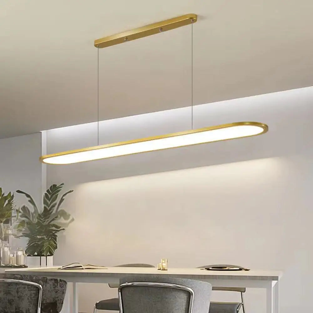 Ulta-thin LED Island Lamp with Acrylic Shade - Minimalistic Lighting Solution