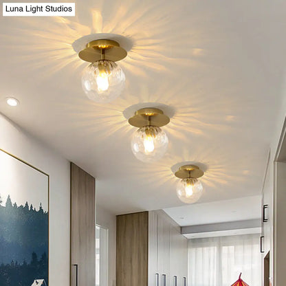DecorBites™ DecorBites™ Ultra-Contemporary Prismatic Glass Flush Mount Ceiling Light for Hallway